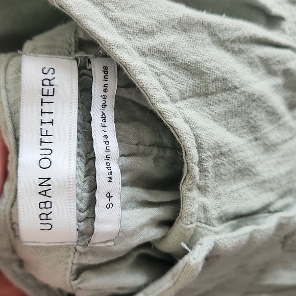 Urban Outfitters Raelynn Tie-Back Romper mint/sage green small - Picture 8 of 9